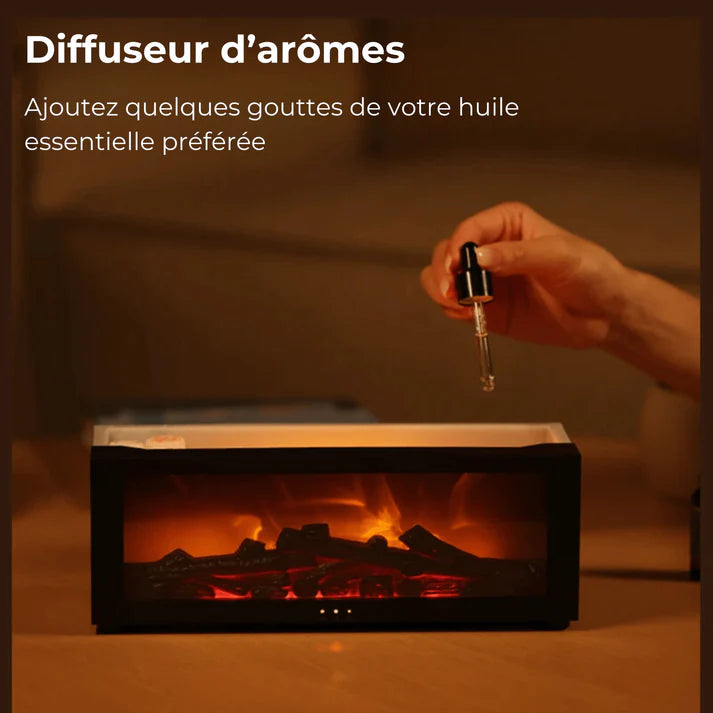 Exovo™ Flame Effect Aromatherapy Diffuser – Warm and Relaxing Atmosphere at Home