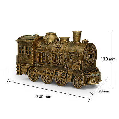 Creative Vintage Train Locomotive Air Humidifier Aroma Diffuser Sprayer with Jellyfish Smoke Ring for Essential Oil Aromatherapy